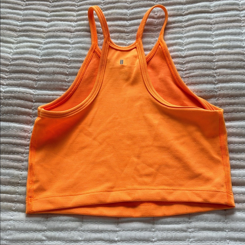 NOBULL Vibrant Orange Athletic Crop Top - Picture 3 of 3